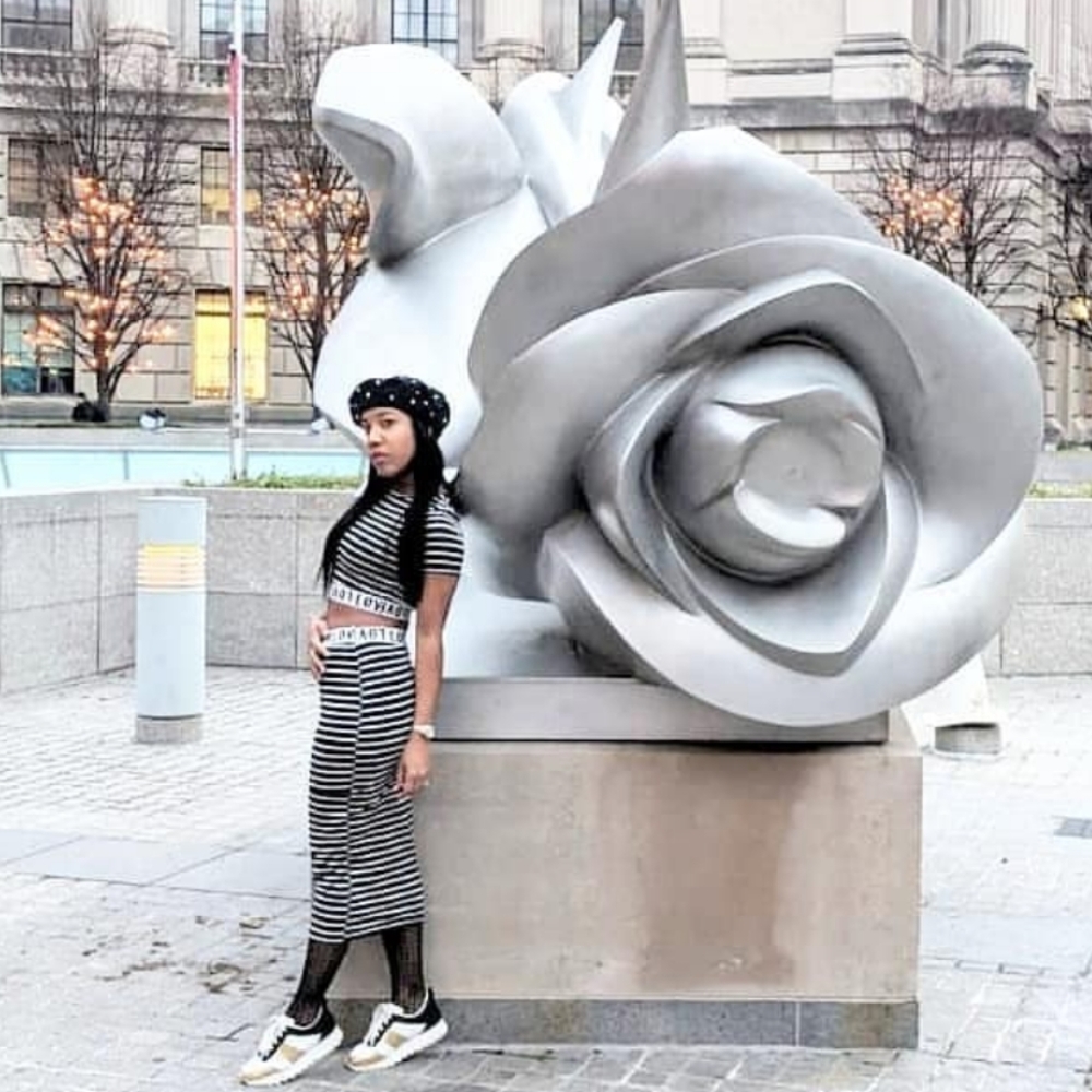 Skirt & Crop Top Set 🖤⚪